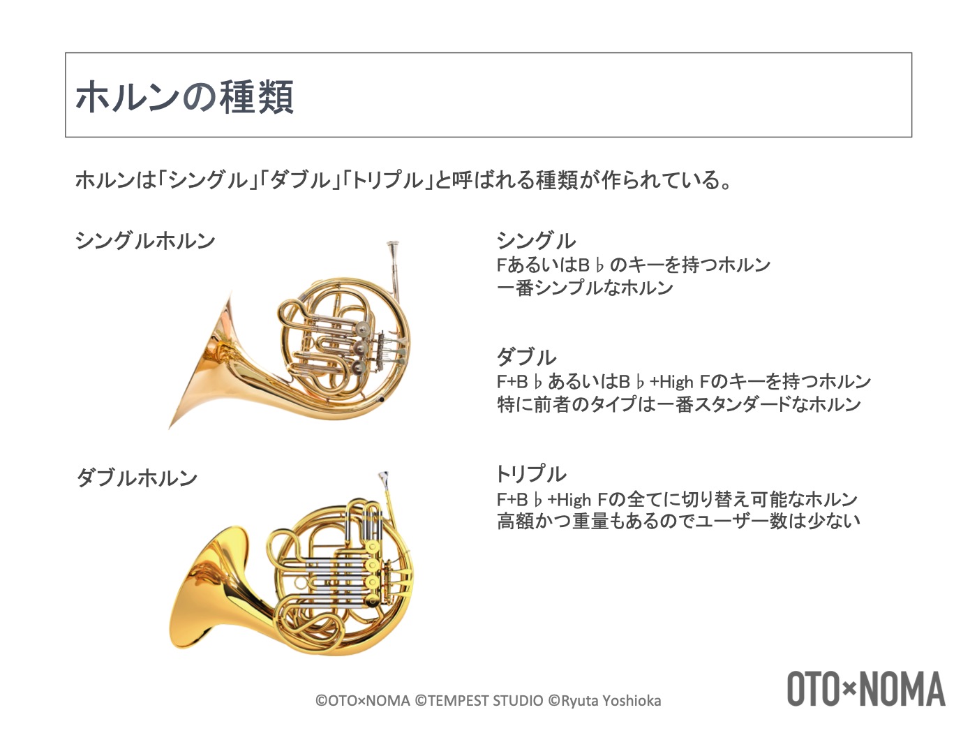 金管楽器の楽器法①：ホルンの構造、音域、特徴を理解しよう！ – OTO×NOMA